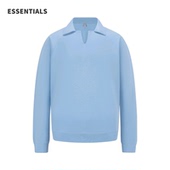 ESSENTIALS新款 简约百搭高级感POLO衫 潮牌时尚 卫衣轻熟风翻领长袖