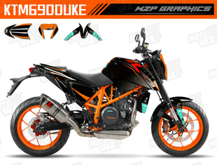 KTM690DUK贴花贴纸车贴 KTM690杜克贴花贴纸车贴 WZP GRAPHICS