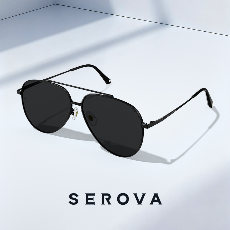 SEROVA施洛华飞行员偏光太阳镜男款开车驾驶专用防紫外线 SS9069