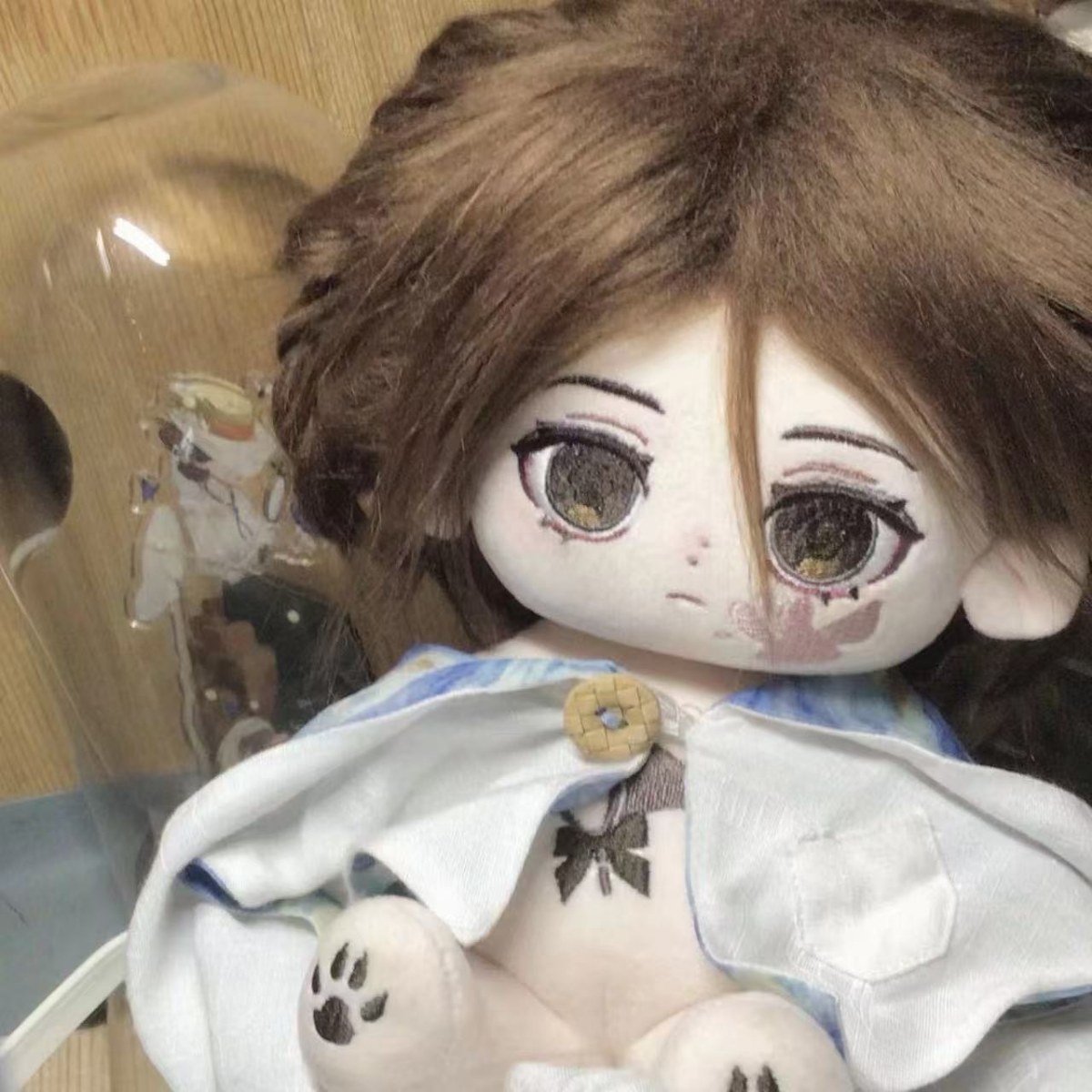 原创第五人格昆虫学者梅莉属性捕虫网20cm棉花娃娃正版原创二次