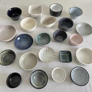 〖好看高边味碟〗精致家用小碟子陶瓷醋碟烤肉饺子蘸料碟 微瑕疵