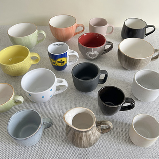 陶瓷小茶杯汤吞杯浓缩咖啡杯拿铁杯酒杯微瑕疵 小杯子 创意日式