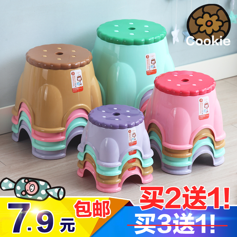 加厚塑料凳家用儿童小椅子饼干