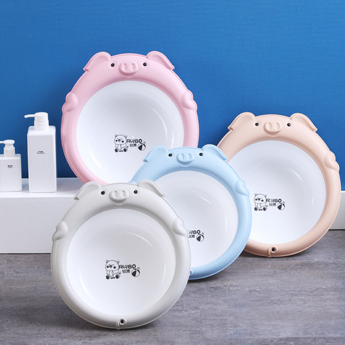 加厚初生婴儿洗脸盆pp卡通可爱