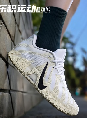 乐积运动 NIKE JA3 莫兰特3代 黑白低帮耐磨实战篮球鞋HF2794-101