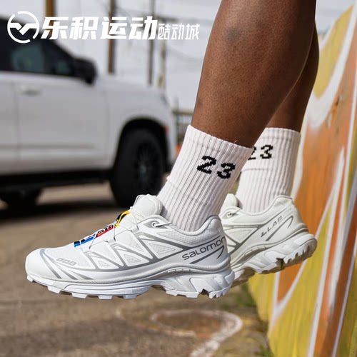 乐积运动 SALOMON萨洛蒙 XT-6 冰川白 通勤户外运动跑步鞋 412529