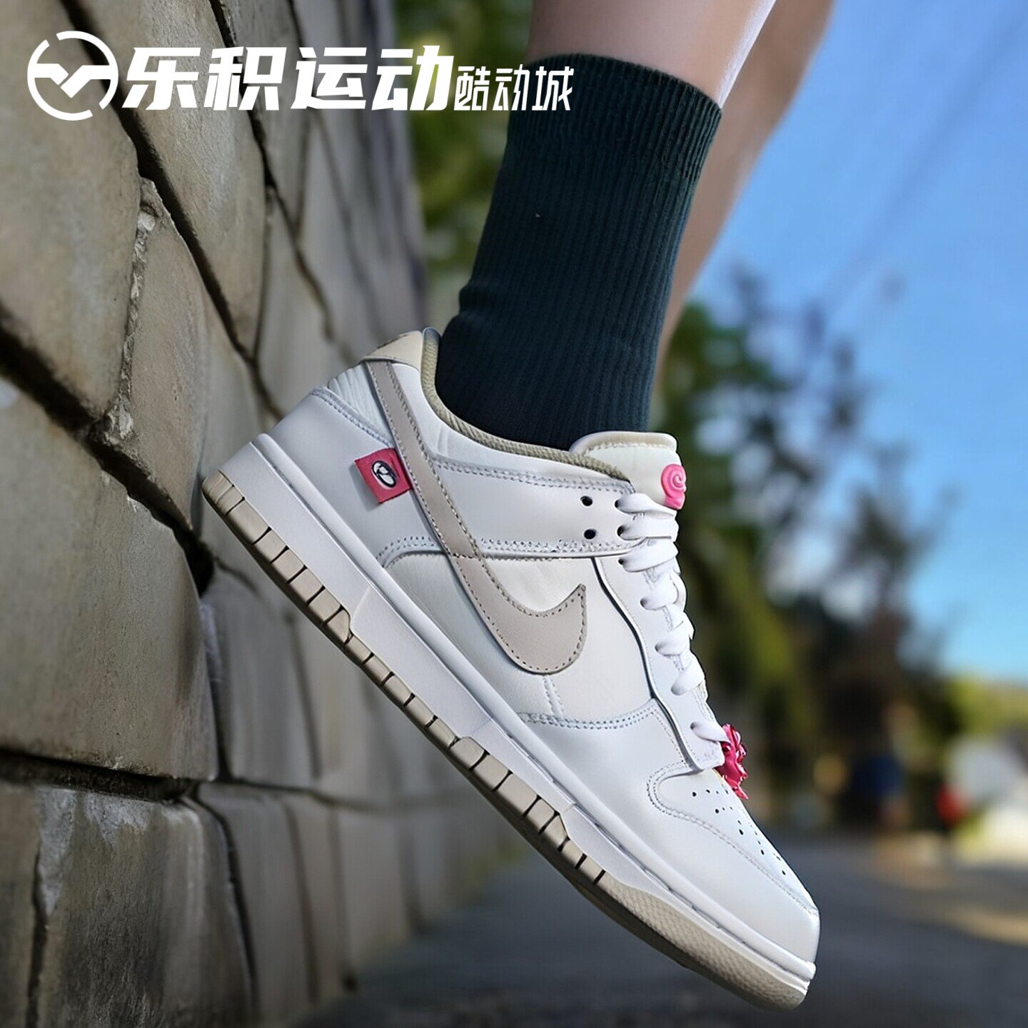 乐积运动 NIKE DUNK LOW 白粉 低帮休闲板鞋 DX6060-121图片