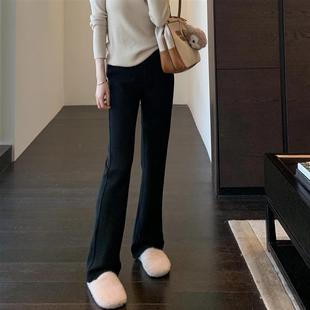 显腿长~胶囊小黑裤高腰显瘦马体裤微喇裤女春夏新款G020903