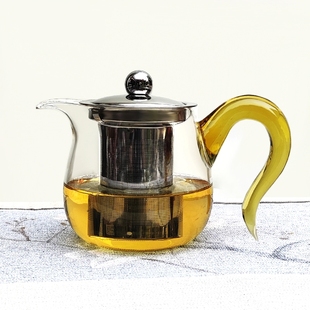 茶本堂茶壶加厚玻璃不锈钢过滤泡茶壶茶水壶茶具耐高温家用可加热