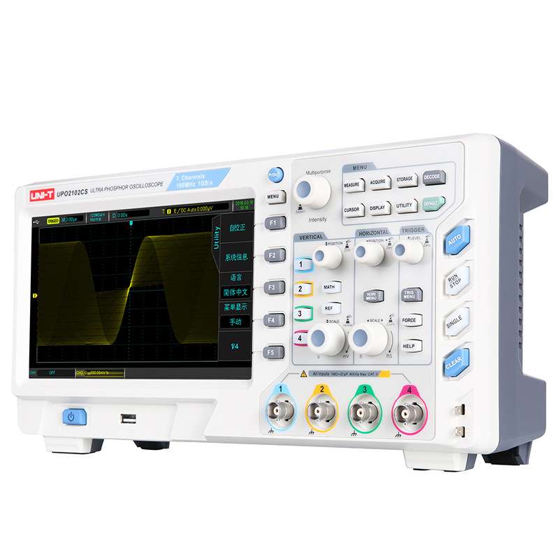 UPO2102CS/UPO2104CS四通道数字存储荧光示波器 100MHZ带