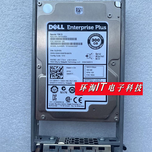 原装DELL300G15K2.5SAS08WR7