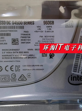 浪潮SA5112M4 NF8460M4 NF5460M4固态服务器硬盘960G SSD SATA 6G