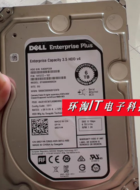 DELL SC280 SCv2020 SC4020 SC220 硬盘 ST6000NM0034 08D1V4 6T