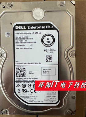Dell SC3020 SCv2080 SC280 8D1V4 6TB 6T SAS 3.5 存储康贝硬盘