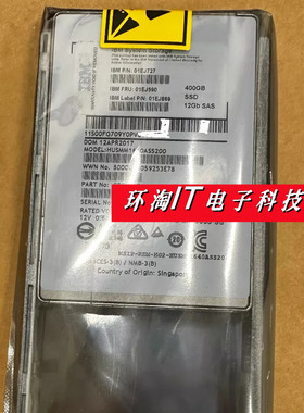 IBM 01DE359 01EJ590 01EJ869 400G SAS 12Gb SSD V3700 V2 硬盘