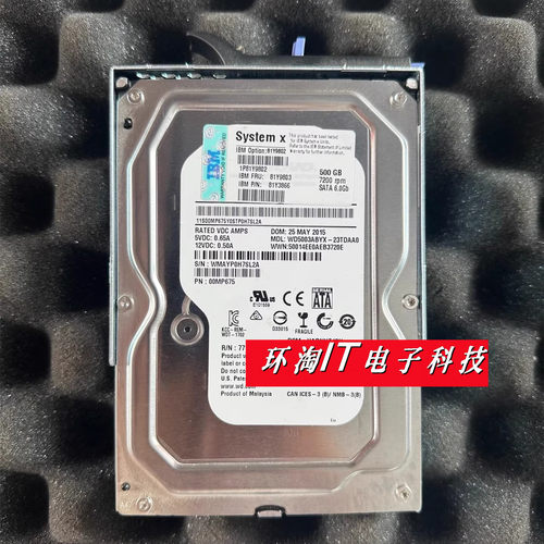 IBM 81Y9802 81Y9803 500G SATA 3.5寸 X3100 X3250 M5 M6 硬盘