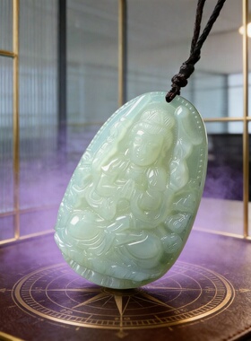 和田玉观音守护神项链2026限定