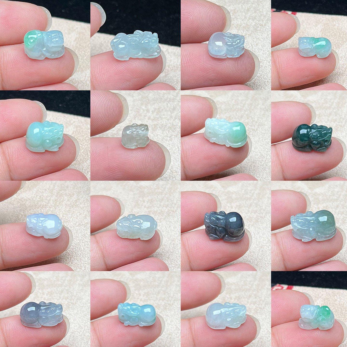 缅甸A货冰糯翡翠小貔貅挂件自选