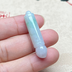 翡翠毛笔吊坠文昌笔挂件正品天然A货老坑缅甸玉石妙笔生花男女款
