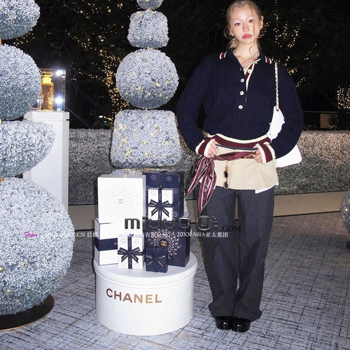 日娜高奢20XXASIA BUYER 12 gbr 复古撞色边针织开衫显瘦百搭上衣