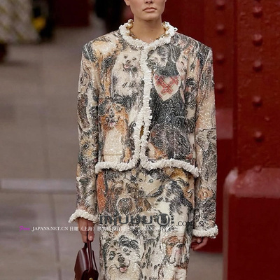 日娜高奢20XXASIA BUYER 12 fgo 气质小香风狗狗修身显瘦短上衣女