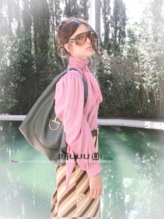 BUYER 女法式 高领系带衬衫 优雅气质上衣 ika 日娜高奢20XXASIA