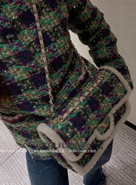 日娜高奢20XXASIA BUYER 10 ttb秋冬格纹长袖外套绿色格子