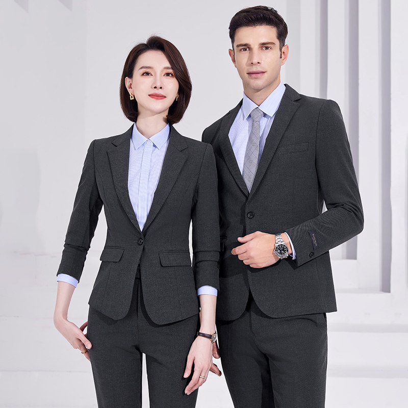 2023职业马甲套装酒店餐饮前台收银员服务员气质工作服男女春秋款