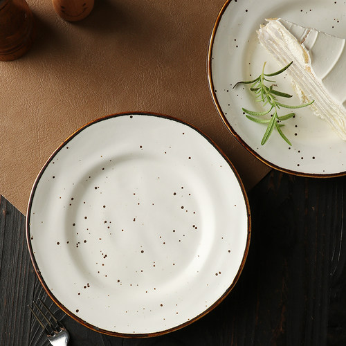 小盘子平盘吐骨碟早餐盘陶瓷盘甜品盘蛋糕盘瓷盘碟点心盘7寸盘子