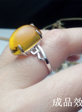 纯银欧式简单款活口戒指托