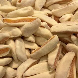 【果栗园】奶香黄桃奶芙软糯香甜果脯蜜饯300g袋装办公室休闲零食