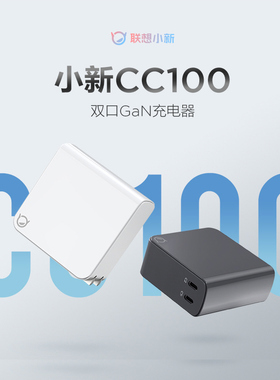 联想小新CC100W双接口充电器头电源适配器线yoga拯救者游戏笔记本电脑苹果Type-C接口Gan氮化镓便携