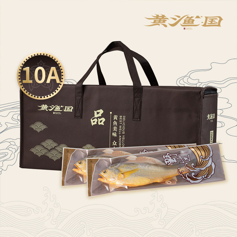 黄渔国野生鲜冻黄鱼500g*2条