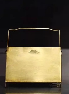 哈伯㊣日本PUEBCO黄铜记事本架书本展示架唱片复古收纳书托陈列架