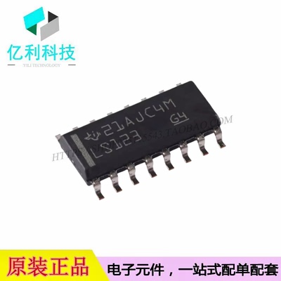 SN74LS123DR SOP-16双路可重触发单稳多频振荡器芯片