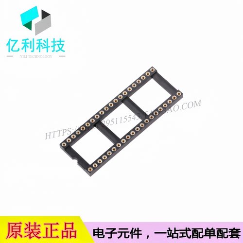 IC254V-12-40-0743-P1524 DIP-40 圆孔IC晶体管插座 间距2.54mm