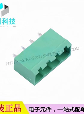 MX2EDGVC-5.08-04P-GN01-Cu-A插拔式接线端子 间距5.08mm直针1x4P