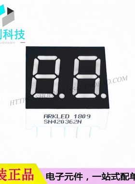 SN420362N插件DIP10 15x14x7.2mm 0.36英寸两位红色共阴LED数码管