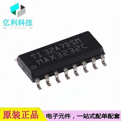 MAX3232CDR SOP-16线路驱动器收发器RS232芯片