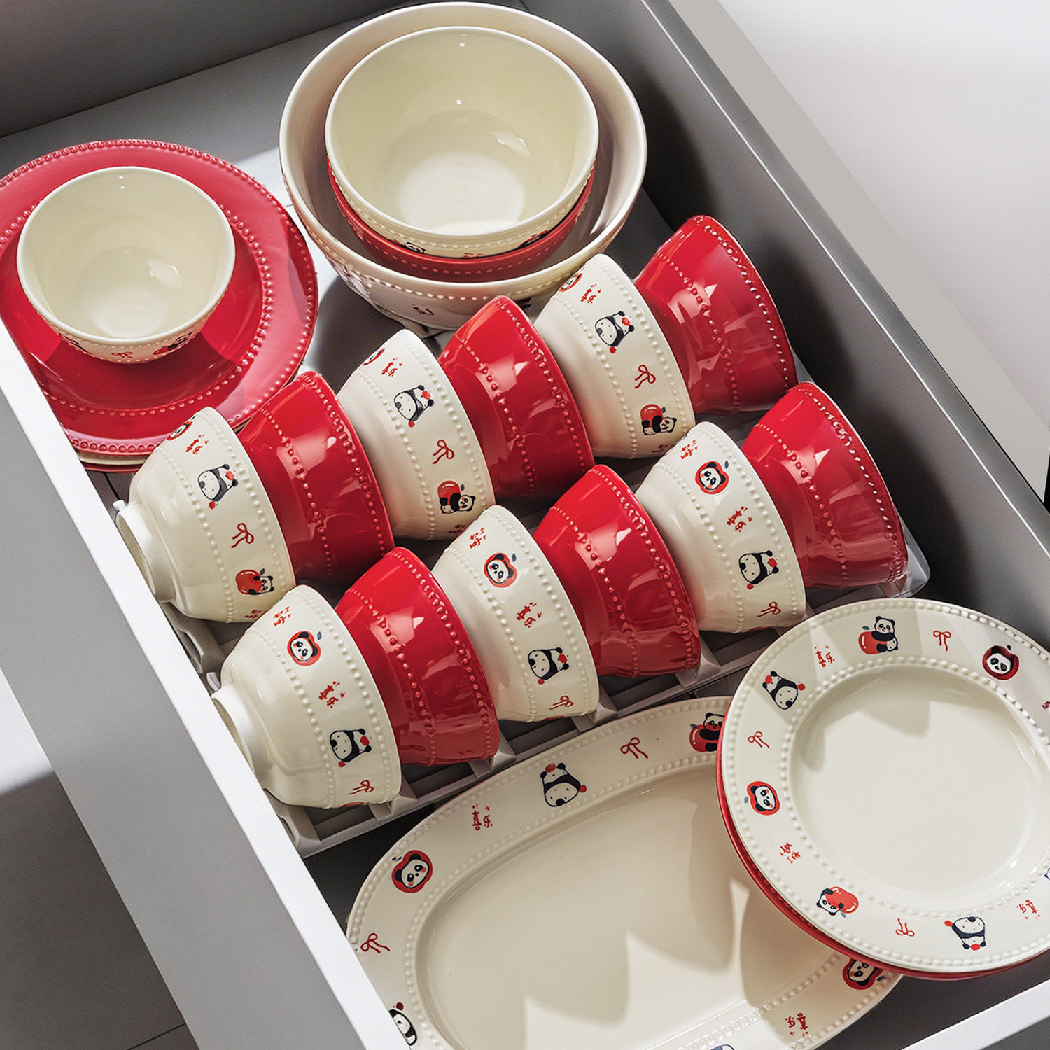 碗盘餐具家用2025新款高颜值碗碟餐具套装釉下彩碗具整套结婚礼物