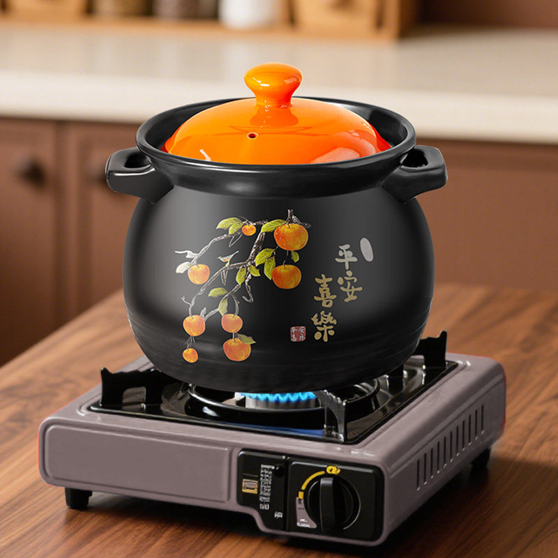 砂锅煲家用燃气灶专用耐高温干烧炖锅陶土煲汤沙锅煲仔饭煲汤炖菜