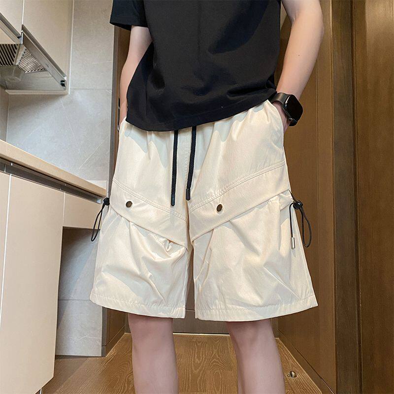 夏季工装短裤速干男宽松薄款口袋新款美式运动休闲五分裤裤子ins