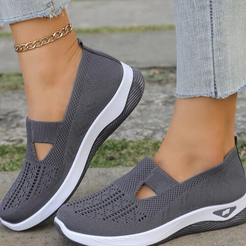 大码飞织平底女单鞋women flat shoes single shoes big size 43