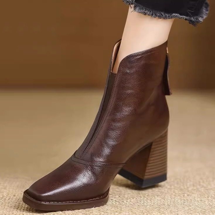 women high heel boots short boots big size 42高跟鞋短靴女靴图片