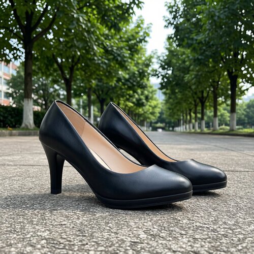 2019 women high heel shoes big size 43 leather shoes高跟女鞋