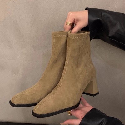 for plus size winter Genuine Leather Shoes Ankle Boots Women