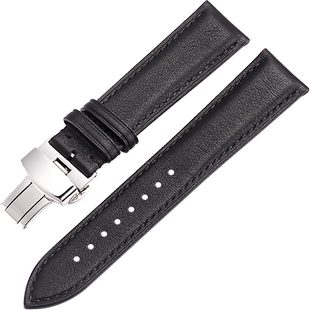真皮表带适用欧米茄浪琴天梭万国美度CK汉密尔顿DW阿玛尼表带男女