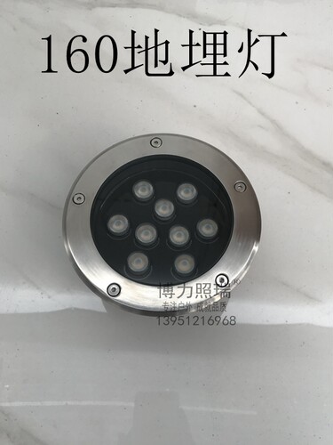 160MM地埋灯防水等级IP65以上 大功率12W暖白光220V定制24V草坪灯