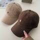 棒球帽女秋季 新款 简约宽帽檐大头围软顶鸭舌帽显脸小复古水洗帽子