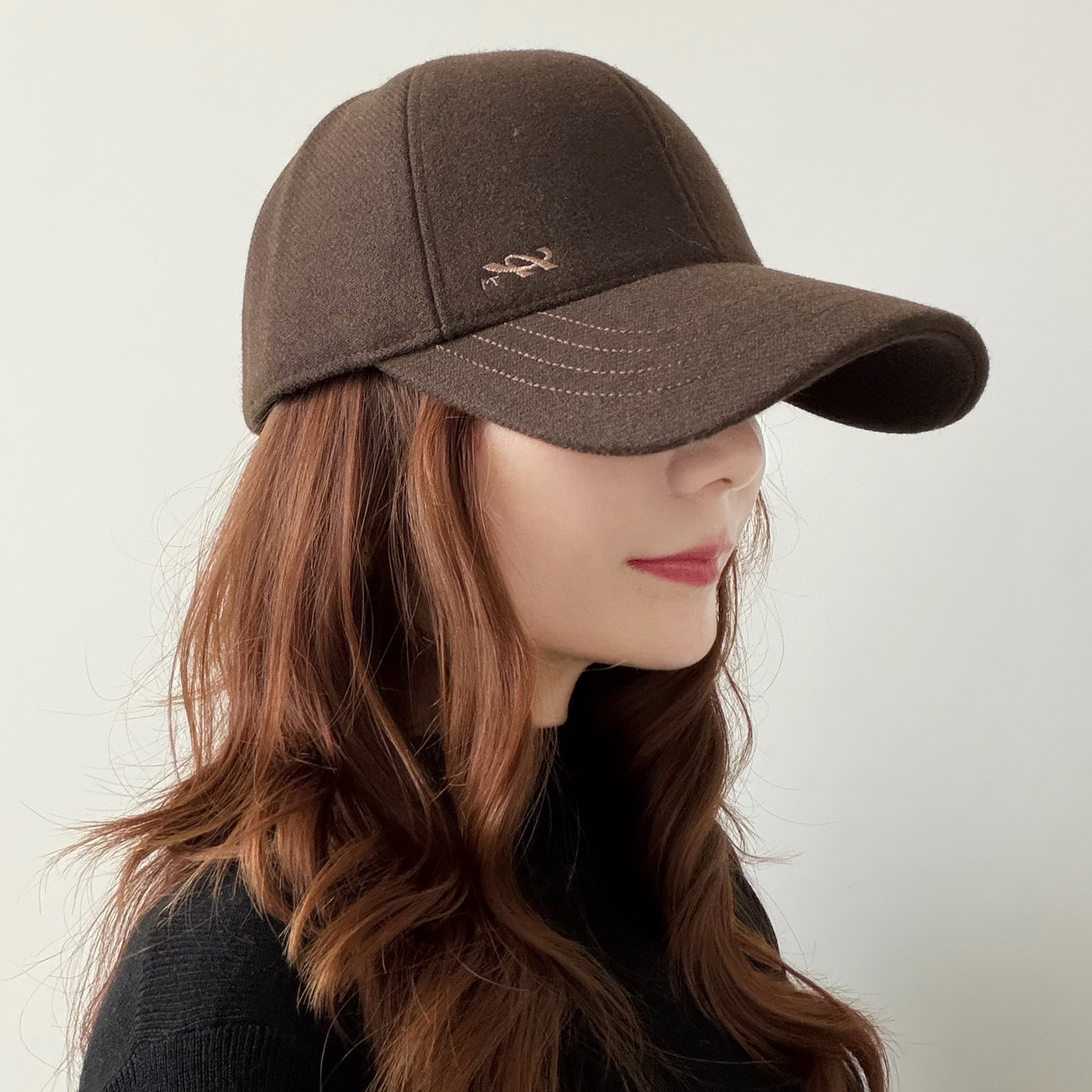 加厚毛呢帽子男女秋冬保暖加绒大头围棒球帽防寒大码宽帽檐鸭舌帽